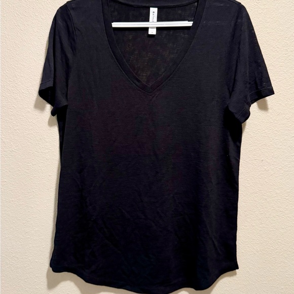 Athleta Tops - Athleta Black V-Neck Women's Tee Size M